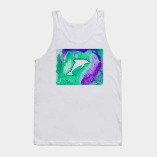 Dolphin in green Tank Top